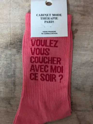 VOULEZ VOUS COUCHER AVEC MOI CE SOIR?  - CHAUSSETTES ADULTES