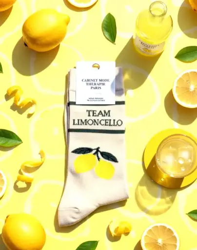 TEAM LIMONCELLO BEIGE - CHAUSSETTES ADULTES 