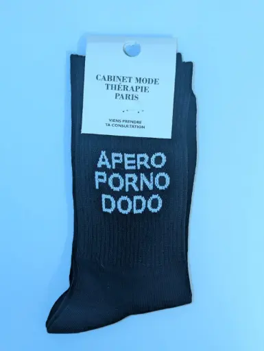 APERO PORNO DODO NOIR  - CHAUSSETTES ADULTES 