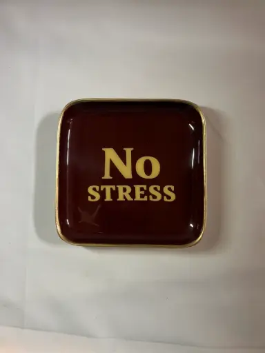 NO STRESS MARRON - PETITS PLATEAUX  CARRE 12.5 X12.5  