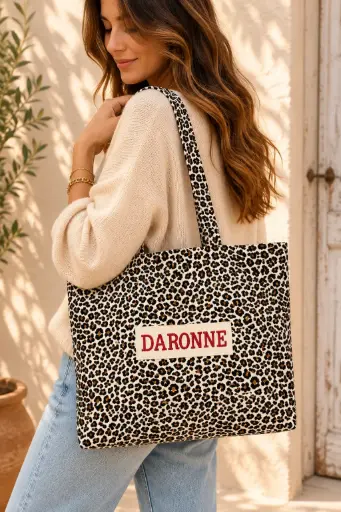 CABAS DARONNE LEOPARD  - CABAS 45X15X45 (copie)