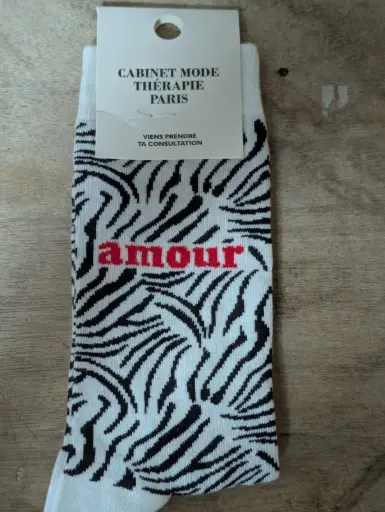 AMOUR ZEBRE  - CHAUSSETTES ADULTES 
