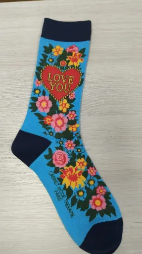 LOVE YOU FLEURS - CHAUSSETTES  ADULTES    