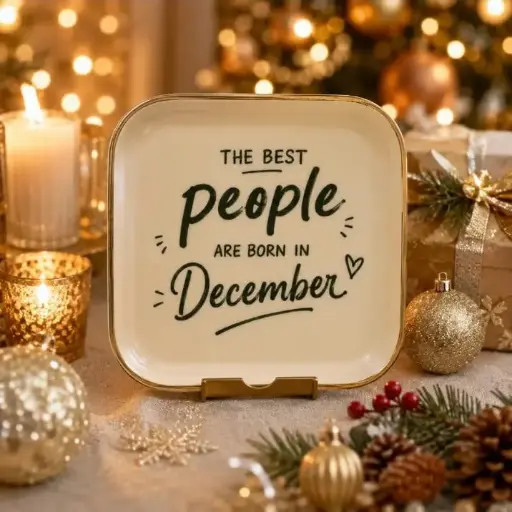 DECEMBRE ANNIV - PETITS PLATEAUX CARRE 12.5 X12.5   
