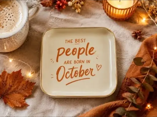 OCTOBRE ANNIV - PETITS PLATEAUX CARRE 12.5 X12.5   