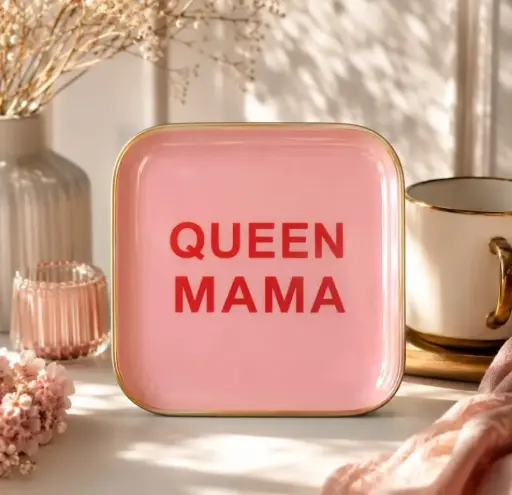 QUEEN MAMA ROSE - PETITS PLATEAUX  CARRE 12.5 X12.5 