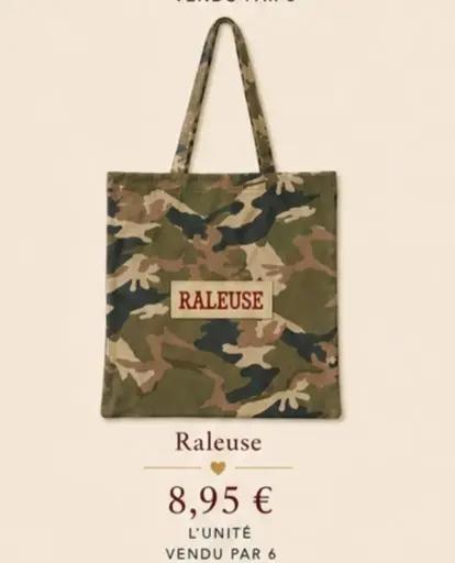 CABAS RALEUSE CAMOUFLAGE - CABAS 40X10X40 